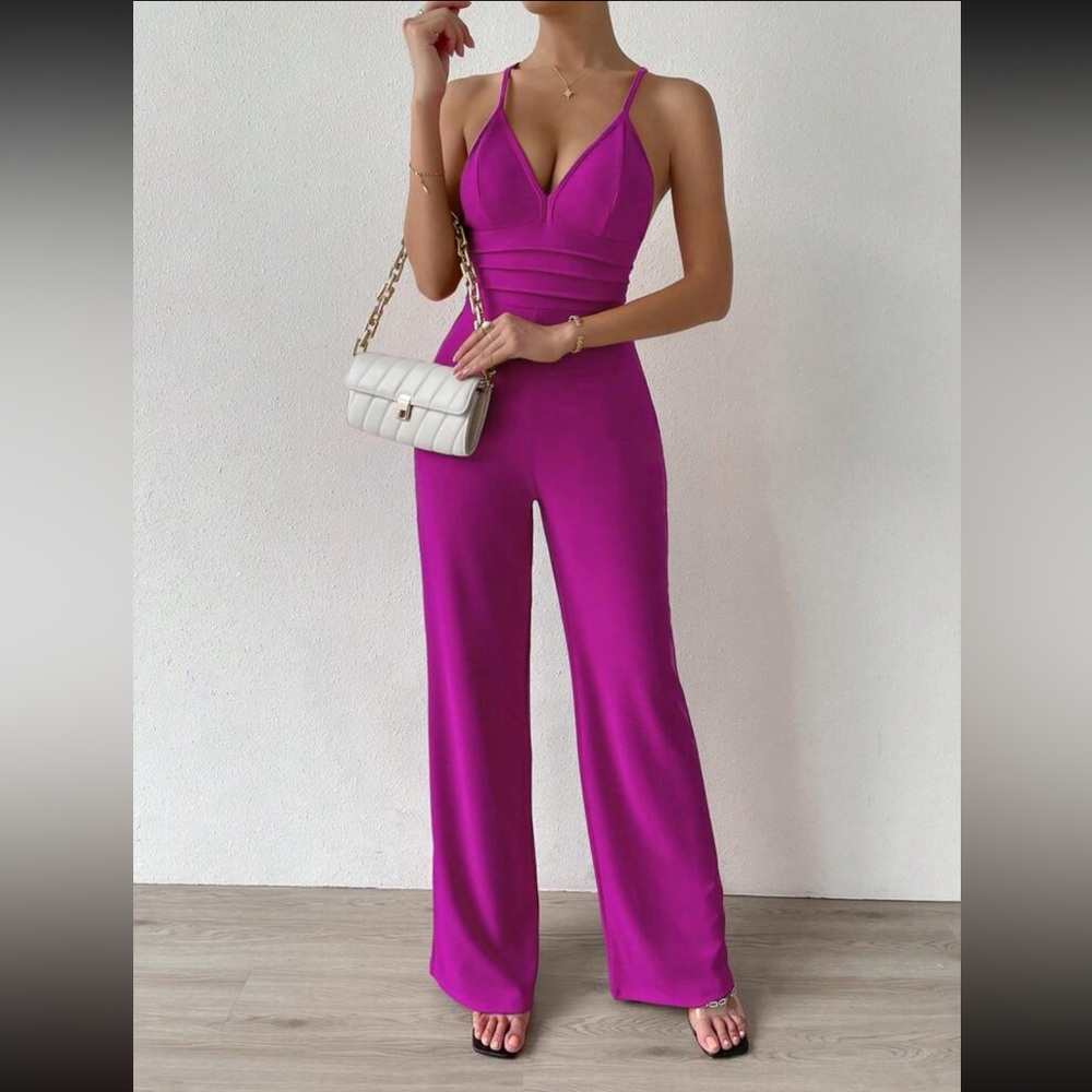 Orchid colored jumpsuit